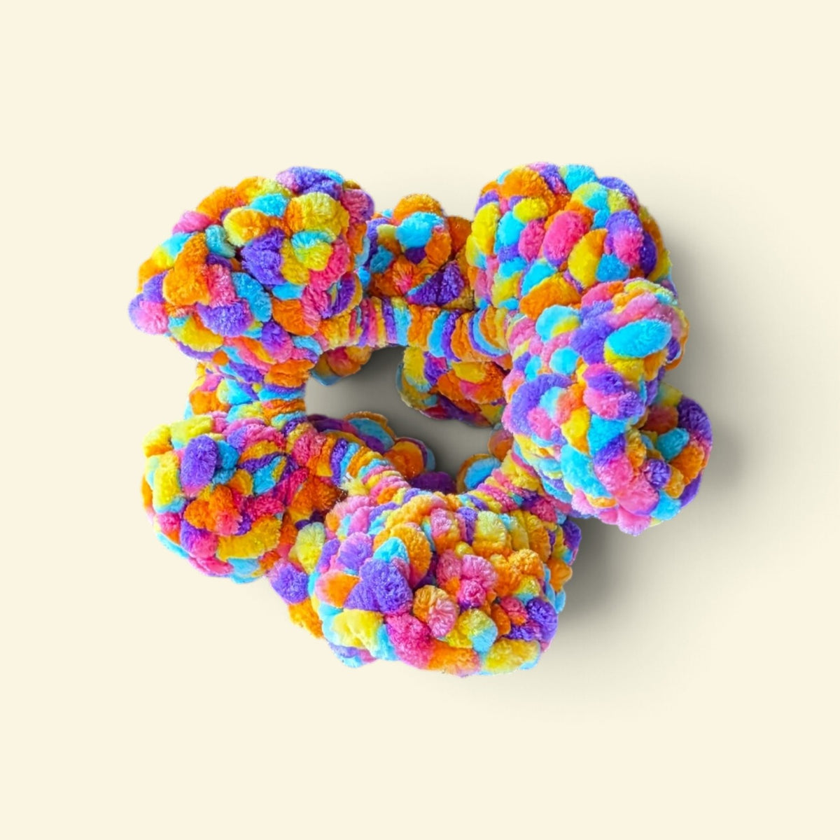 Colorful Yarn Scrunchies – 2-Pack