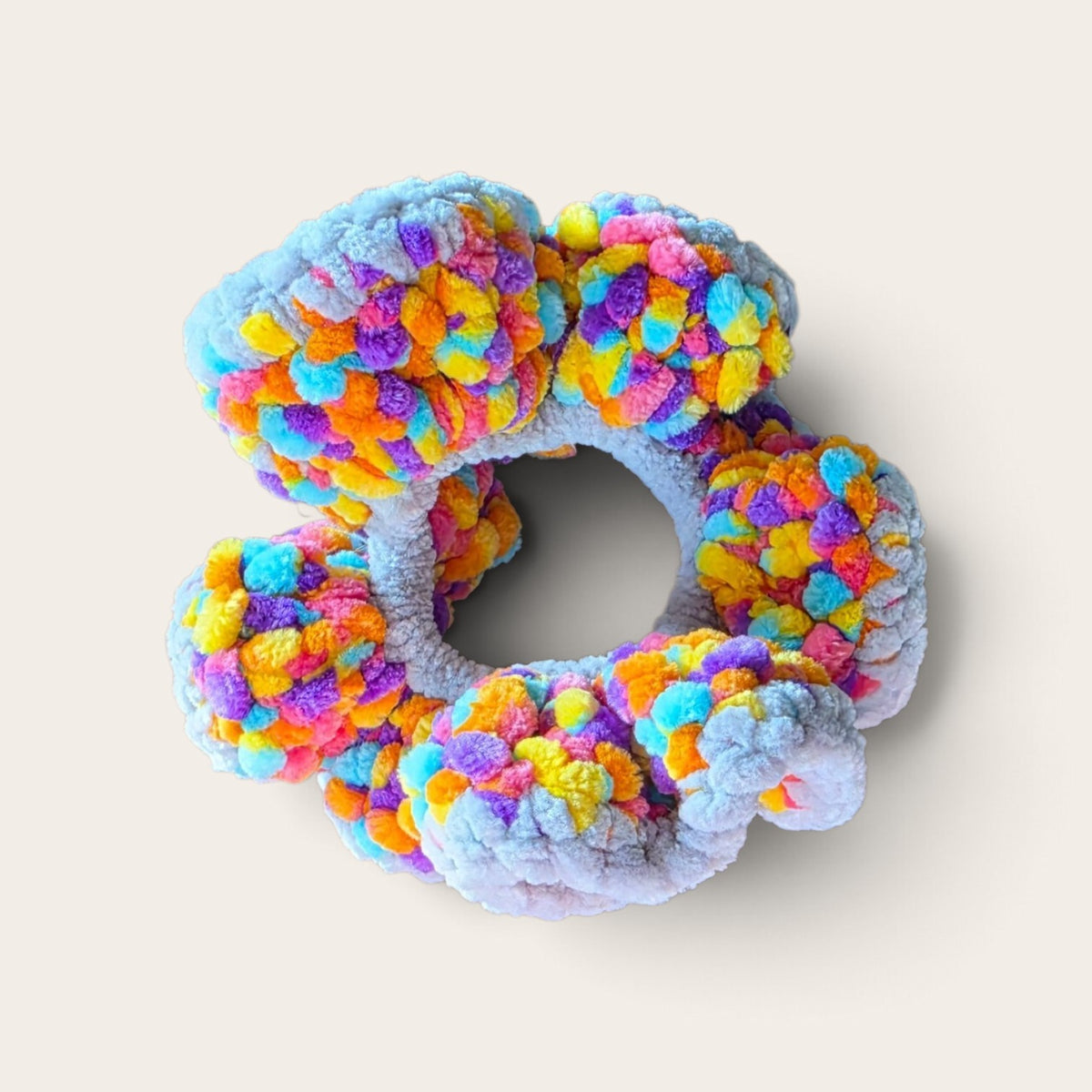 Colorful Yarn Scrunchies – 2-Pack